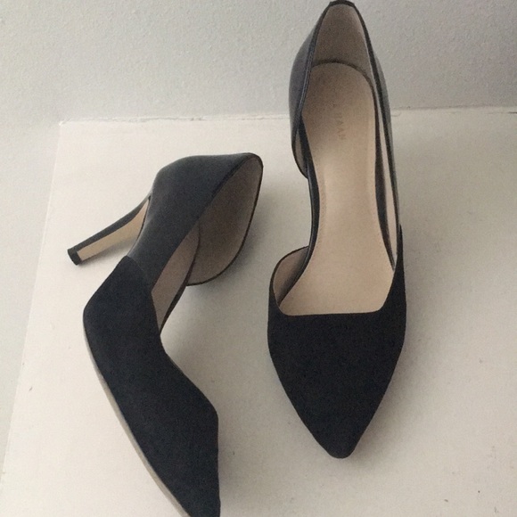 Cole Haan Black Leather D'Orsay Heels / Pumps - Picture 7 of 17